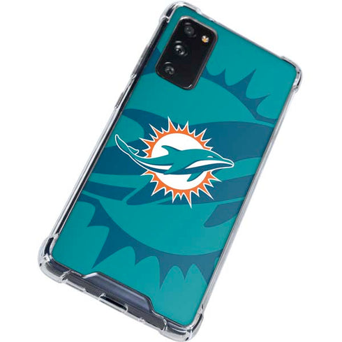 NFL Miami Dolphins Double Vision Galaxy S20 FE Clear Case